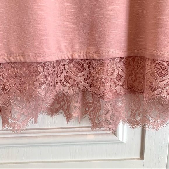 Massini Pink Tunic Top‎ S fabric content - Picture 2 of 8